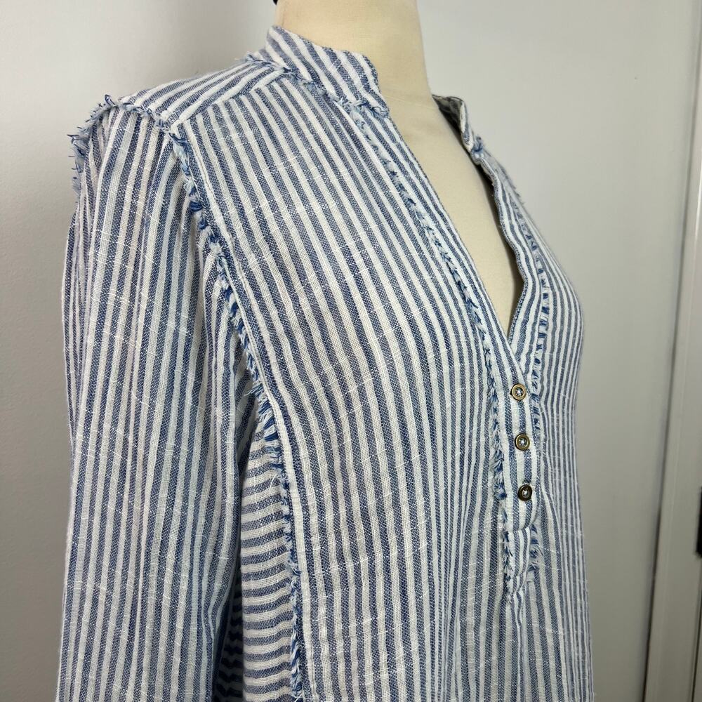 Sundance NWT Women's Trouvaille Tunic Boho Top Striped Coastal Coverup Size XL - Picture 5 of 16
